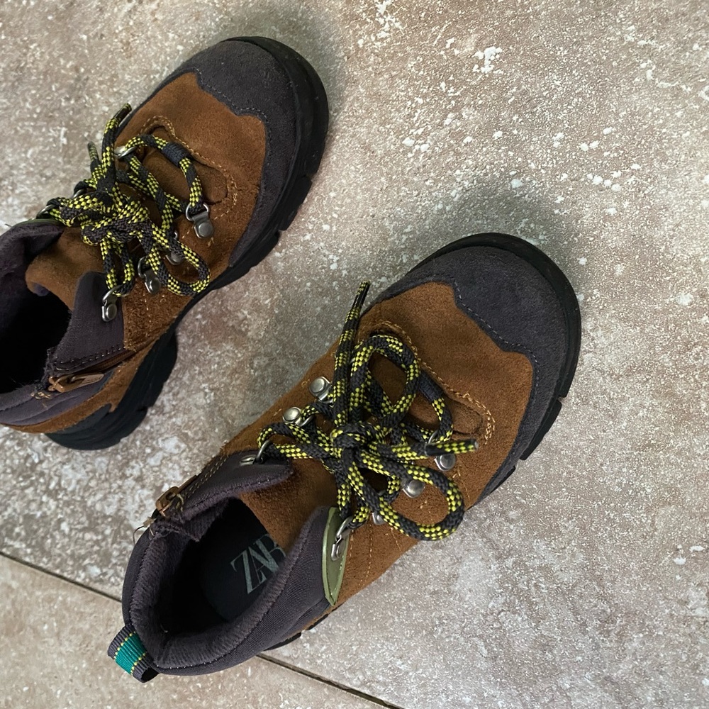 Zara leather boots